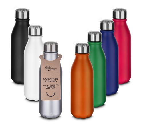 Brinde Garrafa em Alumínio reciclado 550ml personalizada FBSP-07950